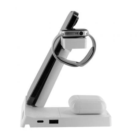 Muvit MCWIR0012 Cargador Inalámbrico 1x USB Tipo C 1x USB 20W